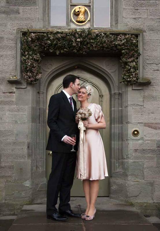 Matt and Rebecca on stairs