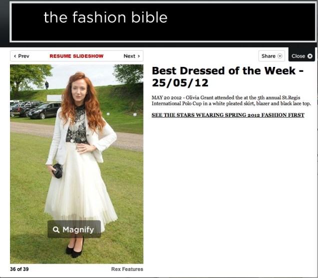 Olivia Grant Vogue Best dressed