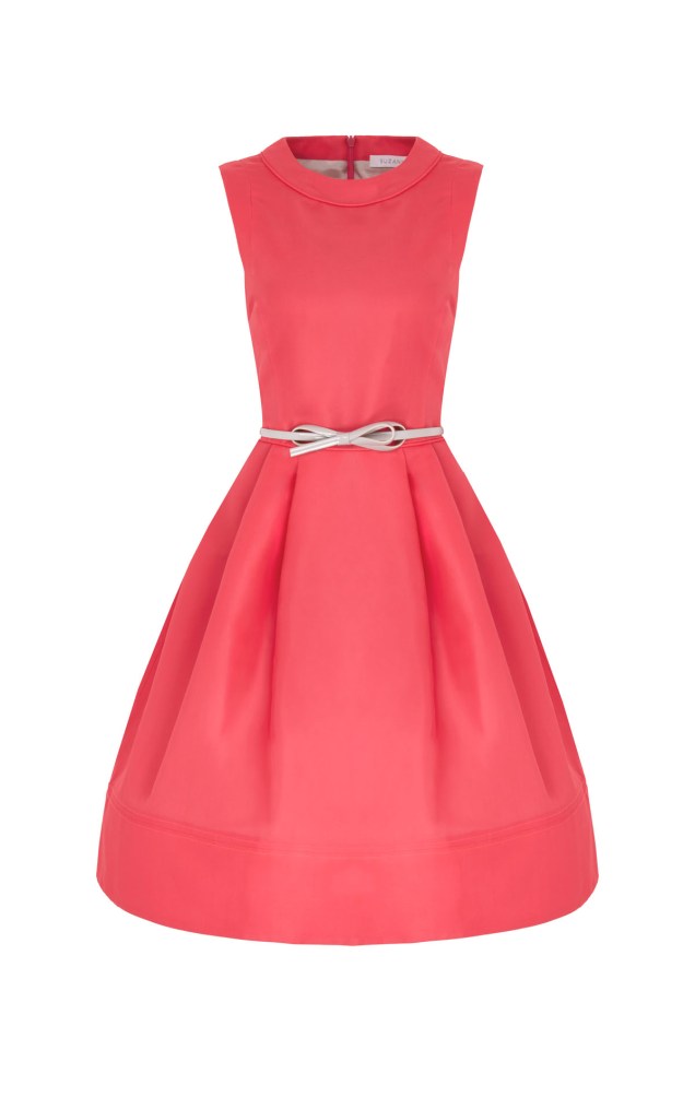 Silk Gazar 1950s influence Doris Day dress in sumptuous Watermelon..x