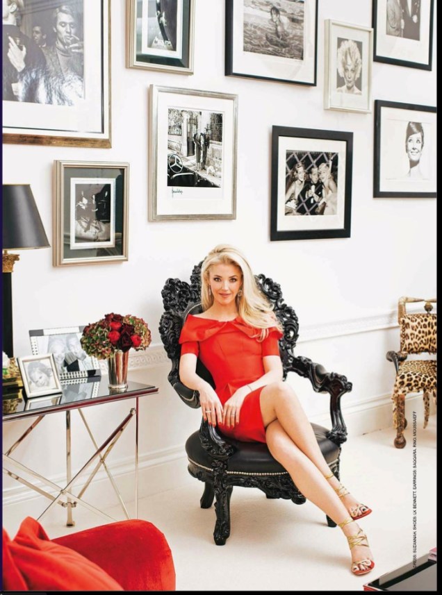 Tamara wears the Presidents Dress in Hello Magazine