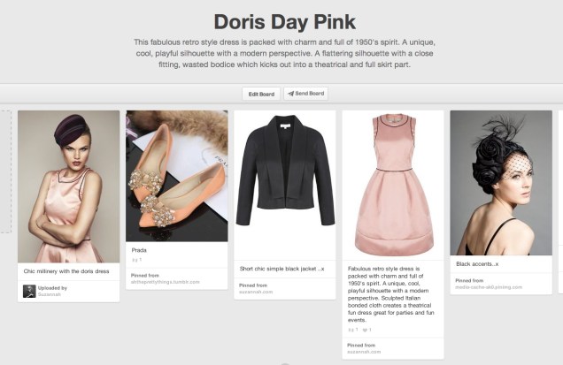 Doris Pink moodboard