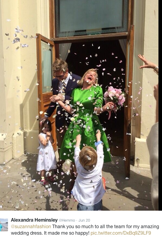 Alex Hemmo Green dress